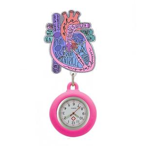 Portacredenciales Retráctil al por Mayor con Reloj de Bolsillo con Diseño de Órgano para Médicos y Enfermeras - Regalo para Personal de Hospital - Product Image 1