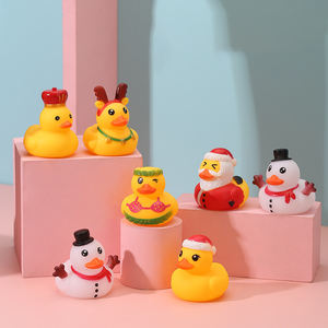 Nouveauté 2025 – Cadeau de Noël – <span class=keywords><strong>Jouet</strong></span> en plastique – Canard en caoutchouc pour baignoire – Canard qui couine – Décoration de la maison – Idée de Noël - Product Image 3