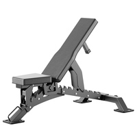 Banc de musculation inclinable et déclinable robuste avec système d'escalier à réglage rapide |   Banc de fitness multifonctionnel de qualité professionnelle