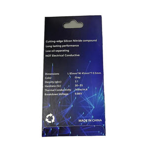 14.8W/<span class=keywords><strong>M</strong></span>. K 85X45X0.5Mm Bantalan Celah Silikon Termal Ekstrim untuk Kartu Grafis CPU GPU - Product Image 5