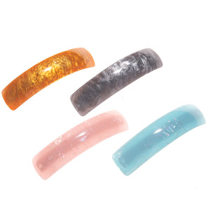 YOMO Sweet <strong>Acetic</strong> <strong>Acid</strong> High Quality Color Spring Clip Curved Check Temperament Hairpin Summer All-match Hair Accessories - Product Image 5