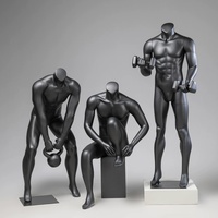 Mannequins masculins musclés grandeur nature pour magasin de vêtements de sport, présentoir de mannequins de fitness de grande taille