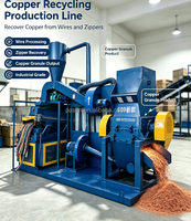 Mini broyeur électrique de câbles usagés pour la production de poudre de cuivre, machine de granulation de fil de cuivre