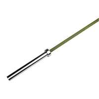 Barre de musculation en acier avec revêtement céramique, poignée antidérapante multicolore pour la musculation, la remise en forme et l'entraînement en salle de sport