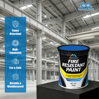 Peinture ignifuge intumescente pour structures en acier, application facile, finition lisse, pour poutres d'entrepôts intérieurs, directement de l'usine