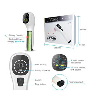 Perangkat Terapi <span class=keywords><strong>Laser</strong></span> Dingin 808nm untuk Pereda Nyeri Saraf, Sendi, Arthritis, Punggung, Leher, <span class=keywords><strong>LLLT</strong></span> Akupunktur, Instrumen Veteriner - Product Image 5