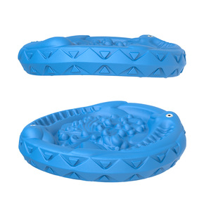 Juguete interactivo para perros con disco de goma para masticar, entrenamiento de dentición, azul, verde, naranja, 343g - Product Image 5