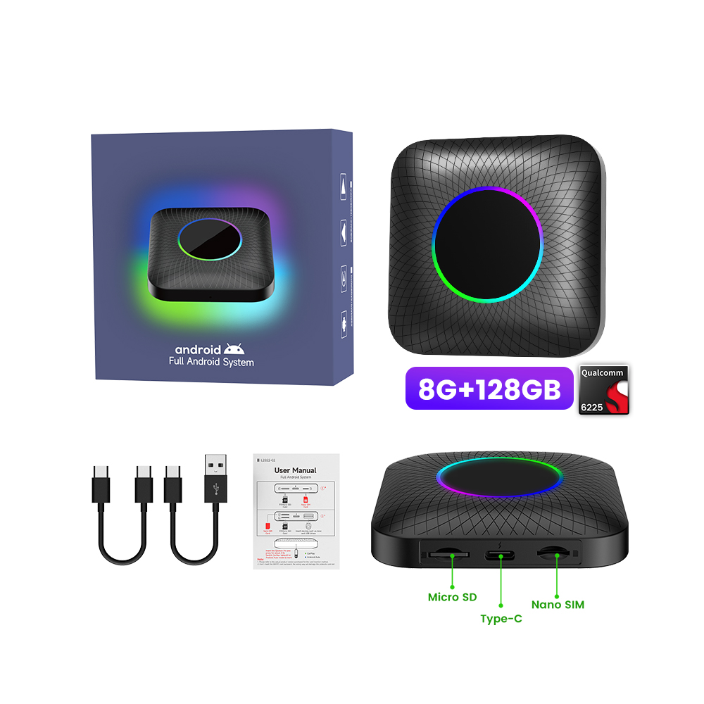アクセサリー CarlinKit TBox Ambient SM6225 8+128GB Tbox Ambient (660/6225)-Carlinkit Official Website | Smart