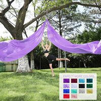 Uso doméstico de alta calidad, 5m, 8m, 10m, seda aérea de nailon, mosca aérea, antigravedad, Columpio de Yoga, hamaca para ejercicio de Yoga, entrenamiento