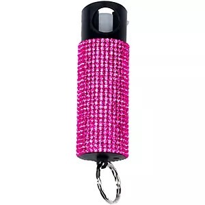 Professional Grade Diamond Spray Keychain Self Defense Women Pink Cry Carry Case Mace Rhinestone <b>Kit</b> Black Guard Dog Spray - Product Image 4
