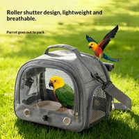 Sac de transport pour oiseaux en nylon imperméable, sac bandoulière pour petits animaux, transparent, portable, respirant, design anti-évasion pour perroquets