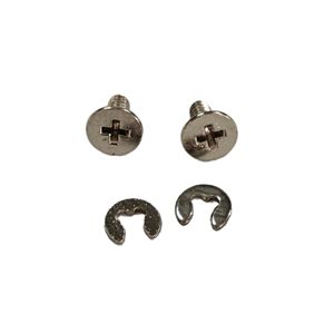 2 Tornillos + 2 Arandelas Adecuados para la Instalación de Tornillos en la Cubierta Trasera para la Batería de la Nueva 3DS 3DSLL <span class=keywords><strong>3DSXL</strong></span> - Product Image 1