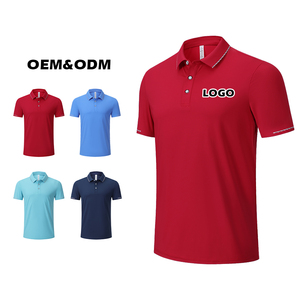 เสื้อโปโลแขนสั้นผ้าฝ้ายระบายอากาศได้ดีชุดใส่วิ่งฟิตเนส - Product Image 6