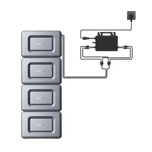 Dyness Lithiumbatterie 800 W Balkonkraftwerk mit 1,6 kWh Batterie mit 8000 Zyklen lalcony Solarsystem Speicher