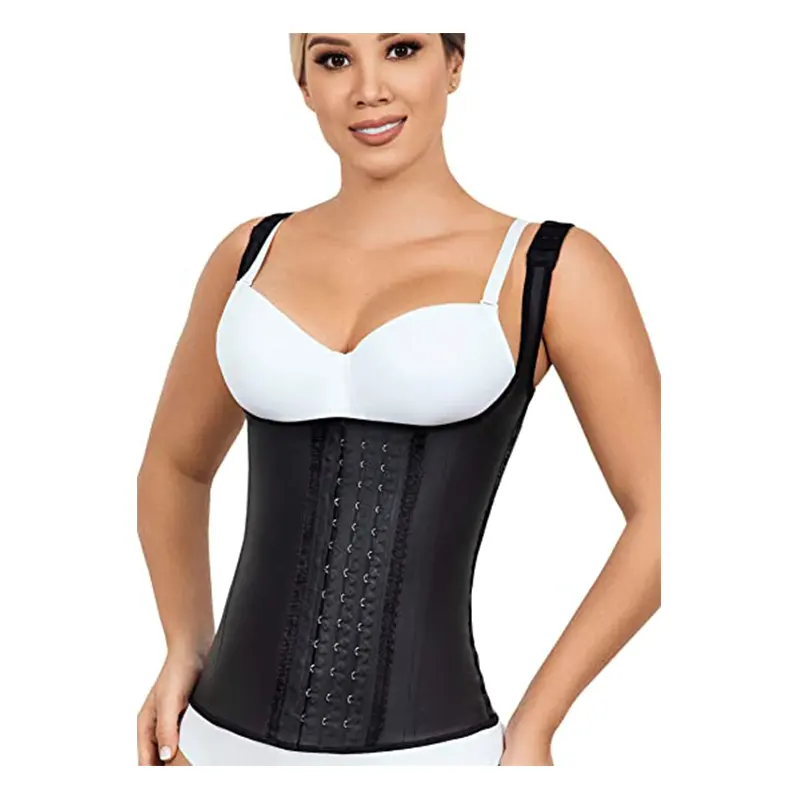 2021 New Arrival Mulheres Colete de Látex Trainer Cintura Ajustável Ganchos Shapewear Cintura Cincher Cintura Trimmer Parte Superior Do Tanque Esguio das Mulheres