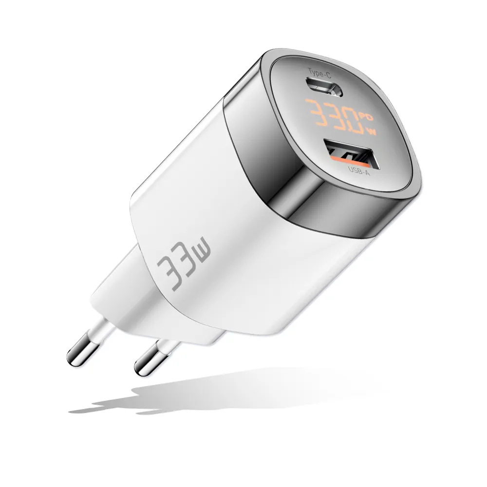 New Durable Port Usb-a+type-c 33w Gan Mini Fast Charging Charger With Cable Eu Standard