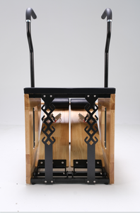 <span class=keywords><strong>Chaise</strong></span> de Pilates en bois de chêne, avec une structure en bois stable, des poignées pliables et des ressorts réglables - Product Image 3