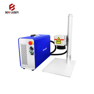 ماكينة الوسم بالليزر الباركود المحمولة الأوتوماتيكية 20 واط 30 واط ، ماكينة النقش الملونة من الألومنيوم المقاوم للصدأ 2d 2.5d 3d - Product Image 3
