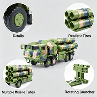 Modèle de système de missiles anti-aériens HQ-9 à l'échelle 1:72 en plastique, véhicule lanceur sol-air militaire, jouet éducatif