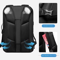 Ransel Laptop Bisnis Uniseks Baru, Tas USB Daypack Kapasitas Besar Multifungsi Tahan Air