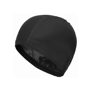 Accessoires de natation adultes hommes/femmes haute élastique imperméable PU <span class=keywords><strong>tissu</strong></span> protéger les oreilles cheveux longs sport natation <span class=keywords><strong>piscine</strong></span> chapeau <span class=keywords><strong>bonnet</strong></span> de bain - Product Image 5
