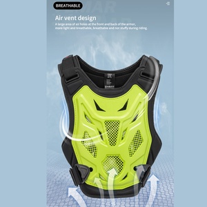 Motorcycle Armor Chest Vest for Cross-Country Riding Protective Rally Rider Gear with <strong>Back</strong> Support - Product Image 4