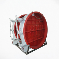Vanne papillon de régulation de volume d'air à grand diamètre pour conduit de ventilation, à fonctionnement stable et robuste