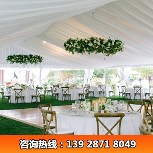 Carpa modular para fiestas de 20x40m con estructura de aleación de aluminio, techo y paredes de PVC para eventos al aire libre y recepciones de boda - Product Image 5