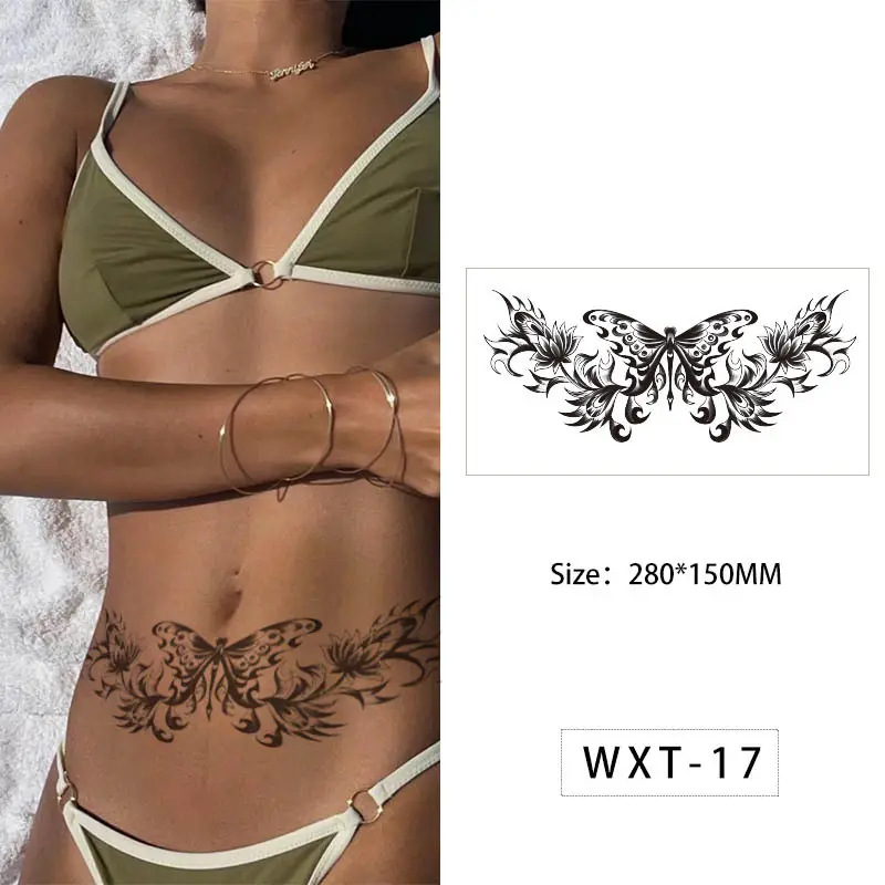 CTGYP 2024 नई शैली ग्रीष्मकालीन फैशन टैटू स्टिकर सेक्सी स्थायी जलरोधक अर्ध-स्थायी सेक्सी लोअर बैक टैटू स्टिकर