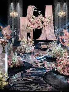 M544 Event <strong>Wedding</strong> Stage Walkway Aisle Floor Mirror Carpet Panel Mirror Sheet Mirror Carpet <strong>Wedding</strong> - Product Image 4