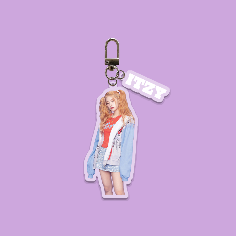KPOP ITZY Algorhythm JAPAN Single HD Photo Print Acrylic Keyring