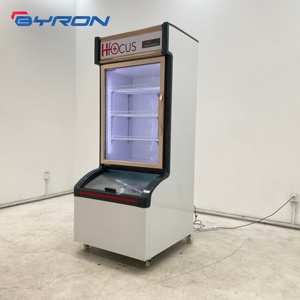 Refrigerador Comercial de Doble Temperatura para Tiendas de Conveniencia, Refrigerador Superior y Congelador Inferior, Refrigerador con Puerta de Vidrio para Exhibición en Tiendas Minoristas - Product Image 4