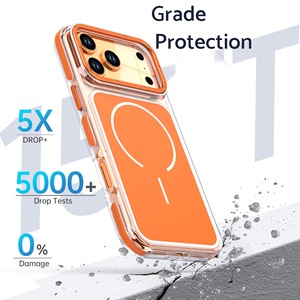 Coque de téléphone en acrylique anti-jaunissement et antichoc magnétique pour iPhone 17, 16, 15, 14, 13, 12 Pro Max, 11 et iPhone 17 Air - Product Image 4