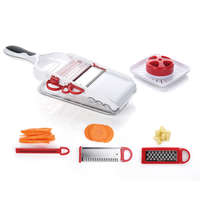 Multifunctionele plastic handmatige mandoline groente- en fruitsnijder, kaasschaaf