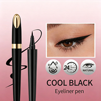 Stylo Eyeliner Liquide Imperméable Noir Marron 2 Couleurs Pointe Ultra Fine Longue Durée Anti-Transpiration Maquillage des Yeux