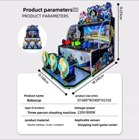 Console de jeu d'arcade populaire à monnayeur pour trois joueurs, machine de jeu de tir aquatique Super Water Shooting à vendre
