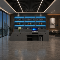 Bureau de réception de style industriel personnalisé, pour salle de billard, hôtel, cybercafé, entreprise de technologie, restaurant, salle de sport