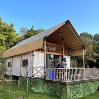 Glamping Hotel Resort Camping Loft Luxury Safari Tent Prefab Like a Wood House Villa