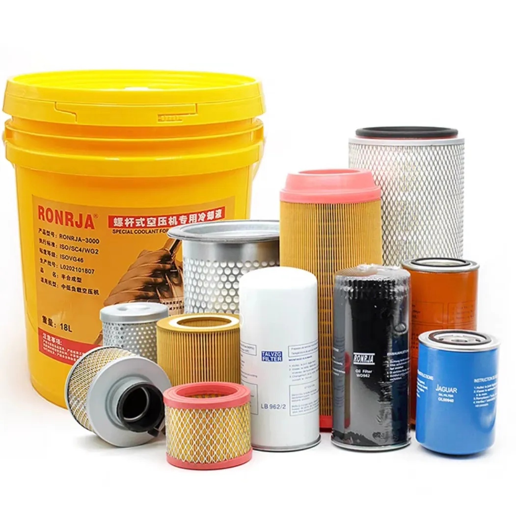 Screw air compressor three filter maintenance accessories air filter element consumables compressor oil core oil filter oil grid