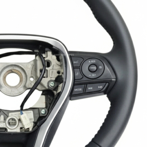 Volante Deportivo Personalizado de Cuero y Fibra de Carbono Compatible con Toyota Hilux Rocco <span class=keywords><strong>Gr</strong></span> N70 N80 Vigo Harrier Avalon Levin 2008 - Product Image 3