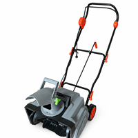 Balayeuse et souffleuse à neige électrique 1800W avec brosse, largeur de déblaiement de 460 mm, portée de 6 m pour allées et jardins