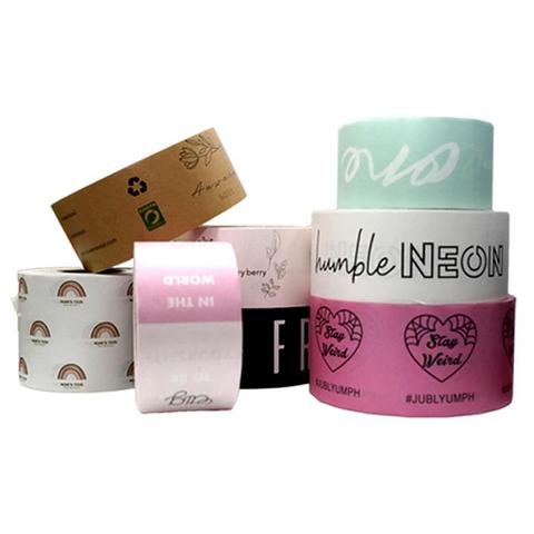 Sailing 50 Meter Eco-Friendly Custom Logo Writable Kraft Paper Packing Tape Self-Adhesive Water-Activated Easy Tear Reinforced