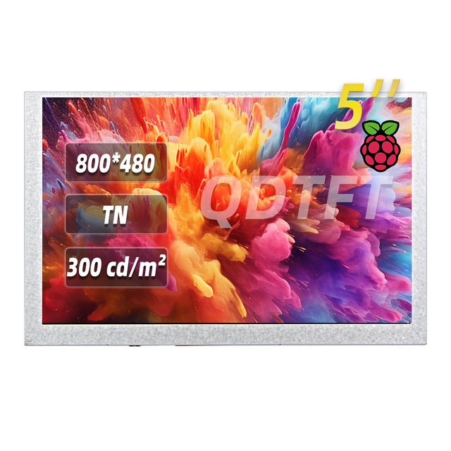5 Inch 800 * 480 LCD Display 40Pin RGB 24bit TFT LCD Screen 300Nits