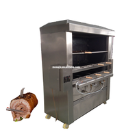 Gril Vertical à gaz en acier inoxydable pour Restaurant/barbecue électrique/gril de rôtisserie 4 & 6 brochettes/four à poulet rôti rotatif à charbon de bois