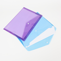 PP A4 pochette en plastique dossier imprimante colorée bouton pression école portefeuille Document enveloppe classeur titulaire Documents