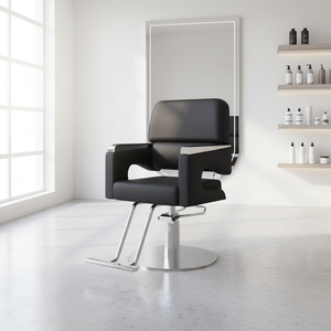 Silla de Barbero Moderna al por Mayor de Fábrica con Elevación Giratoria, Silla Profesional de Acero Inoxidable Estilo Antiguo para Peluquería - Product Image 6