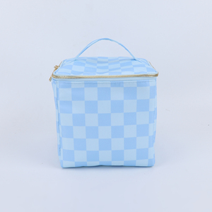 Custom Print Pattern DIY Square Blue Reusable Casual <b>Lunch</b> <b>Box</b> <b>Bag</b> Kids Adults Outdoor Picnic Cooler Food Insulated Camping - Product Image 4
