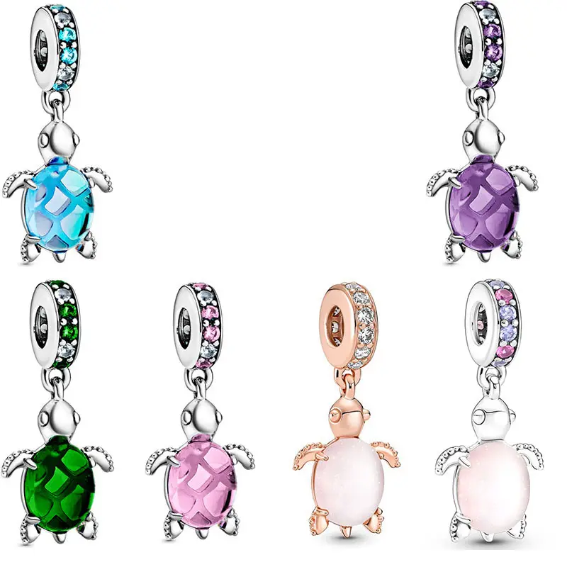 New Summer Series Turtle Bead Pendant DIY Bracelet Necklace Accessories Manufacturer Wholesale Charm Pendant