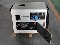Générateur portable silencieux à double carburant (GPL/gaz naturel) à châssis ouvert avec ATS 5KW-15KW 10kVA
