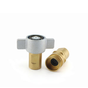 1/2 ''Gewinde Flügel mutter Messing Hydraulische Schnell kupplung 21Mpa NPT Gewinde verbunden Kupplung für Kippa hänger - Product Image 5